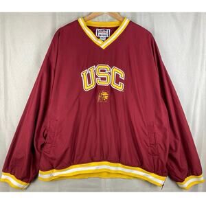 Vintage Foot locker USC Trojans Pullover Mens sz XXXL Windbreaker Varsity 90s